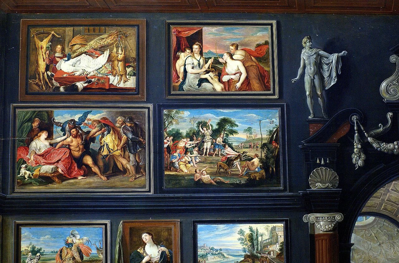 II - Apelle dipinge Campaspe, Mauritshuis, The Hague, The Netherlands, dettaglio 1